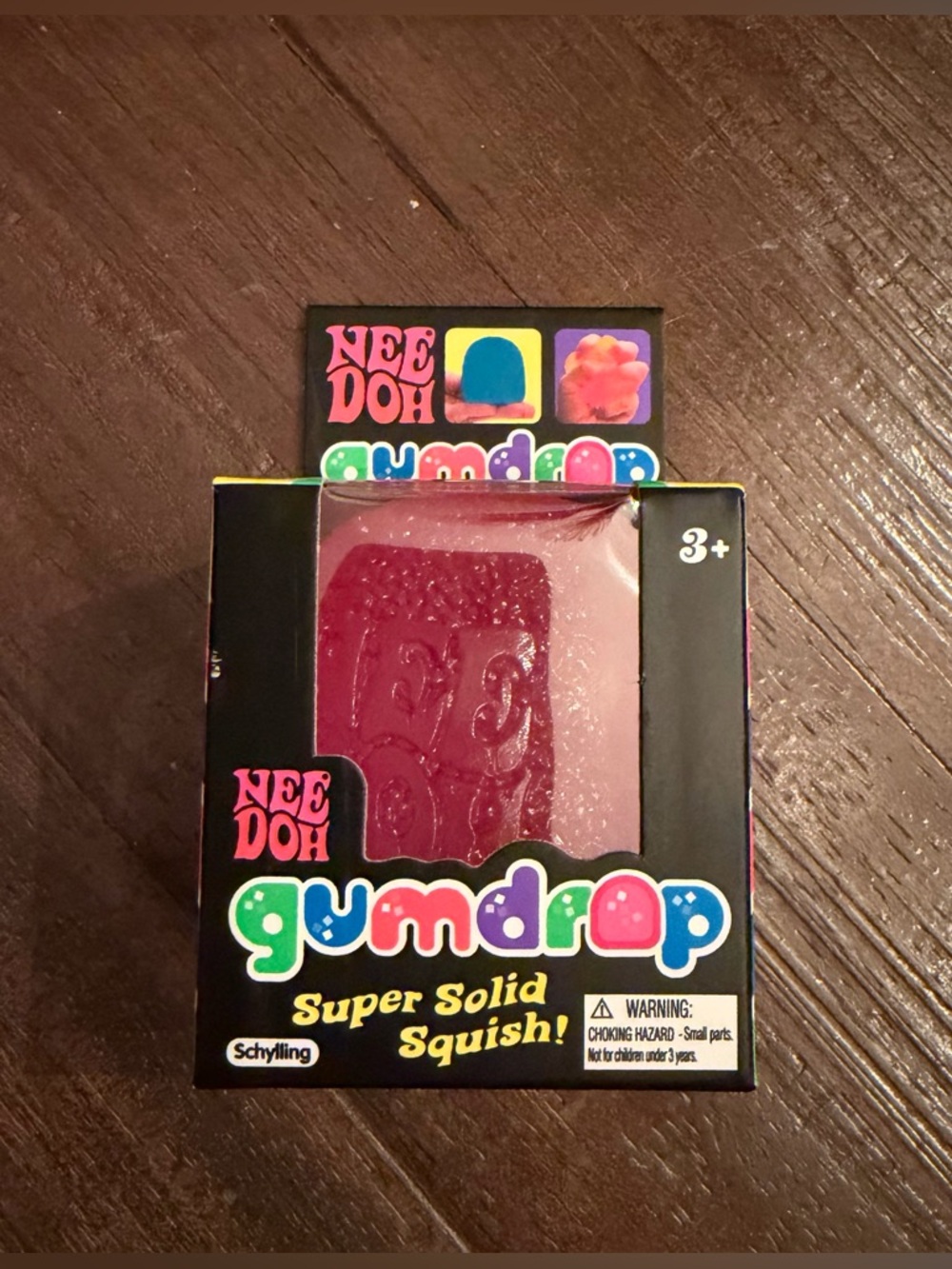 Needoh Gumdrop Super Solid Squish Toy - Pink